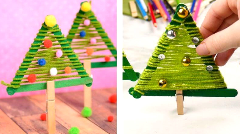 Creative Christmas Tree Craft For kids.