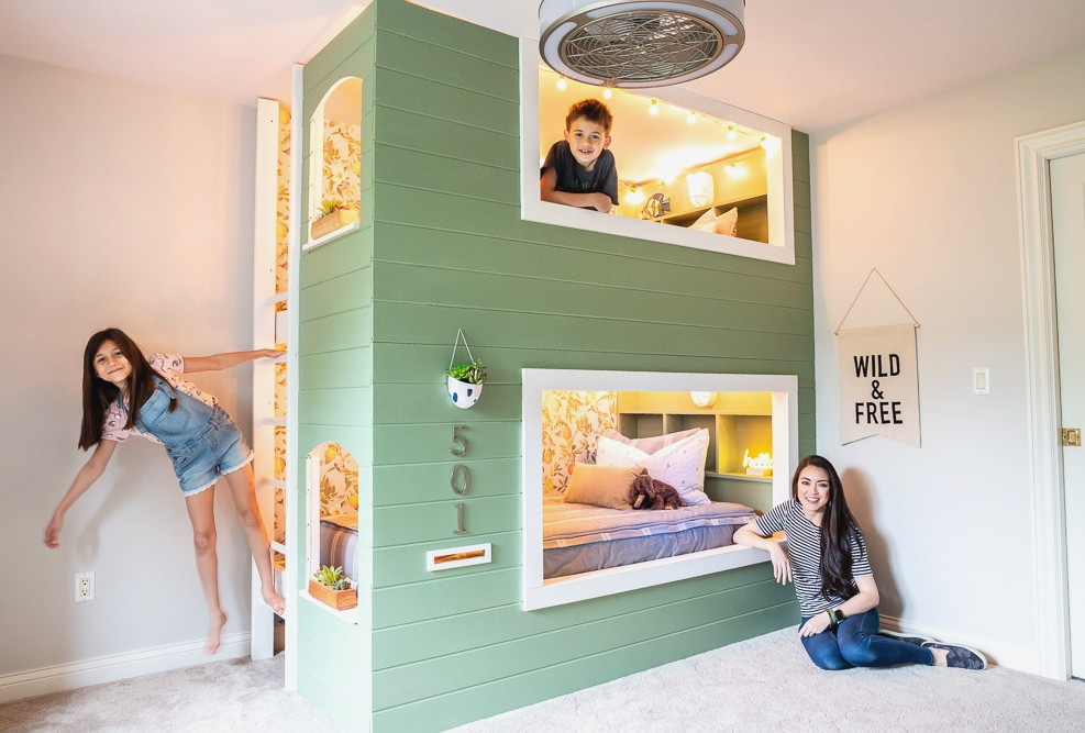 How to build a DIY built-in kids bunk bed (with plans!)