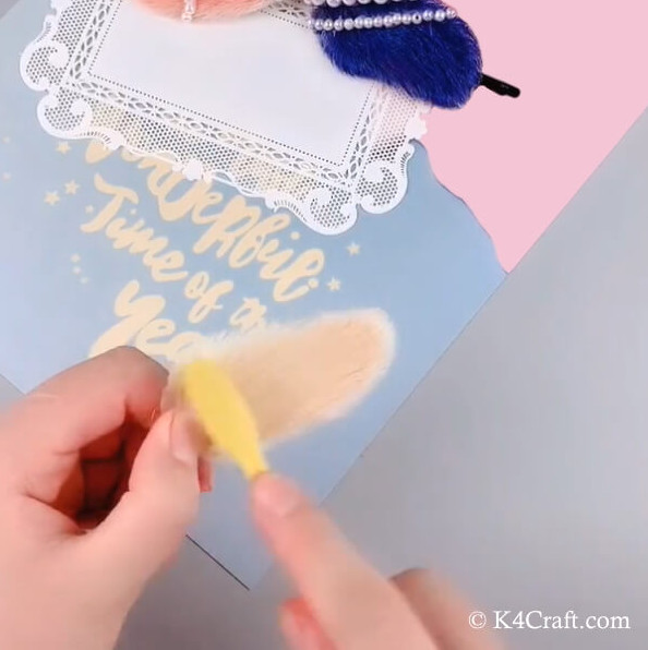 Combing the mango seed fibers
