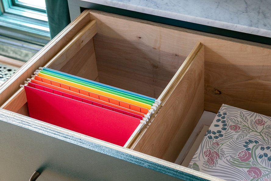 How to make DIY built-in file cabinets