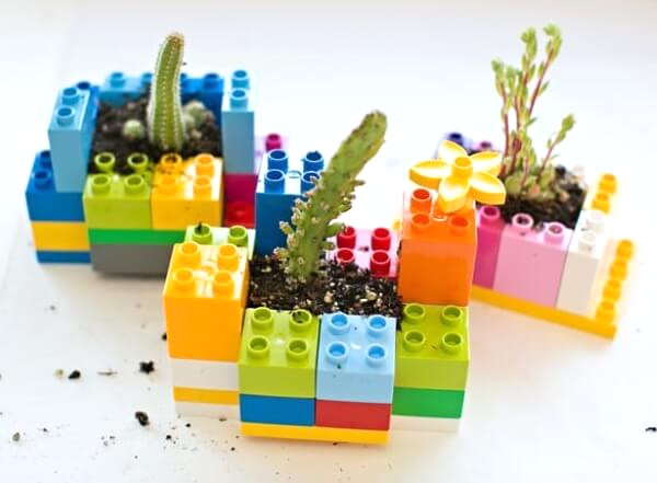 Mini DIY Lego Planters