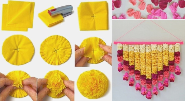 DIY Cloth Marigolds