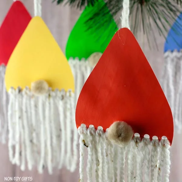 Simple gnome ornaments for kids