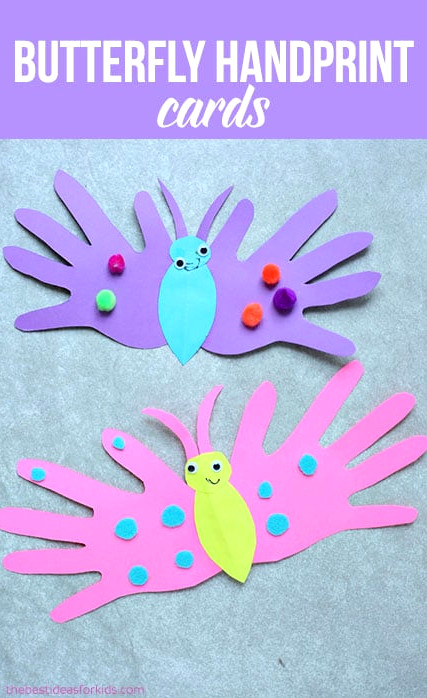 Handprint Butterfly Cards Children Can Make