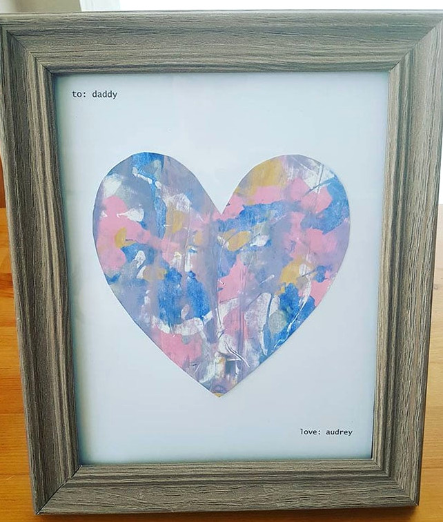 Mess-Free Painted Heart Artwork