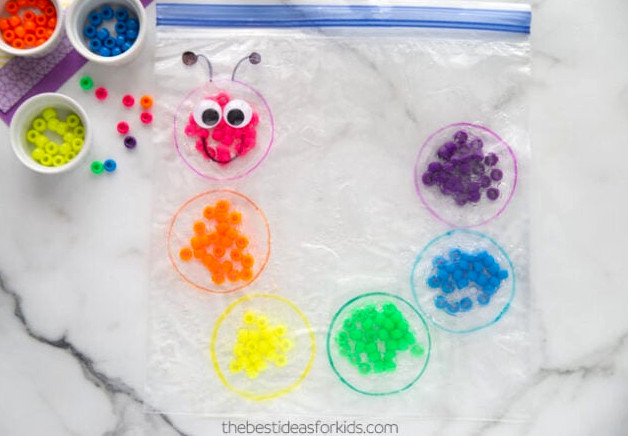 caterpillar sensory bag activity