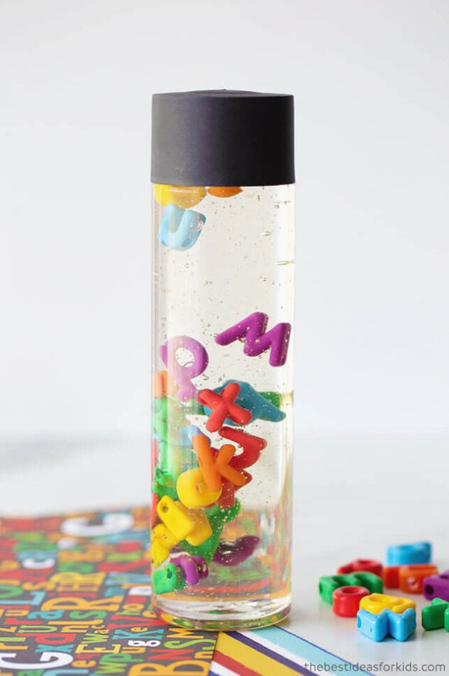 Alphabet Sensory Bottle Activity