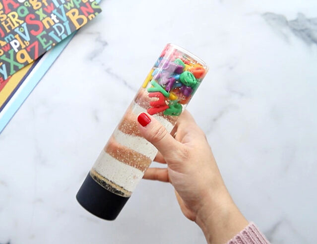 Mix Bottle with Water and Corn Syrup