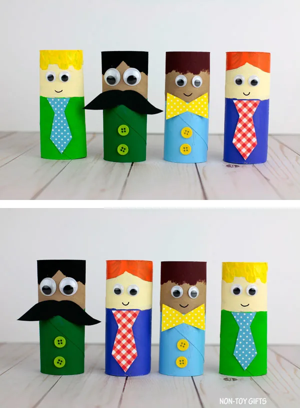 Father's Day paper roll craft