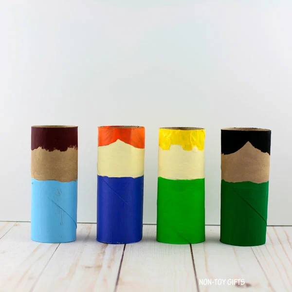 painted paper rolls