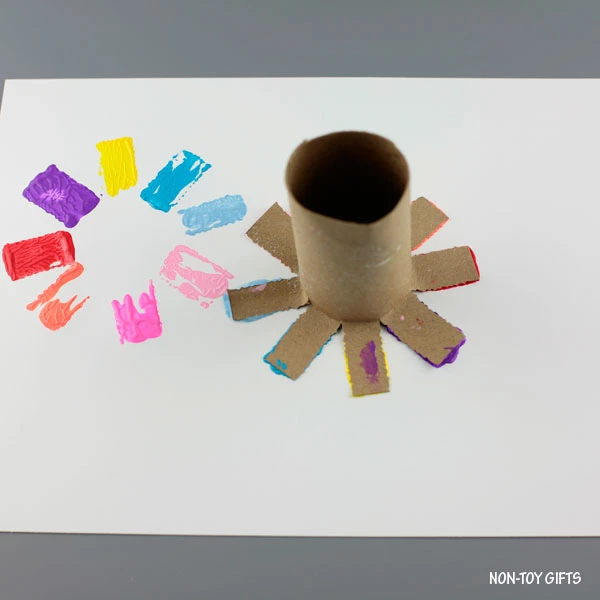 press paper rolls on paper