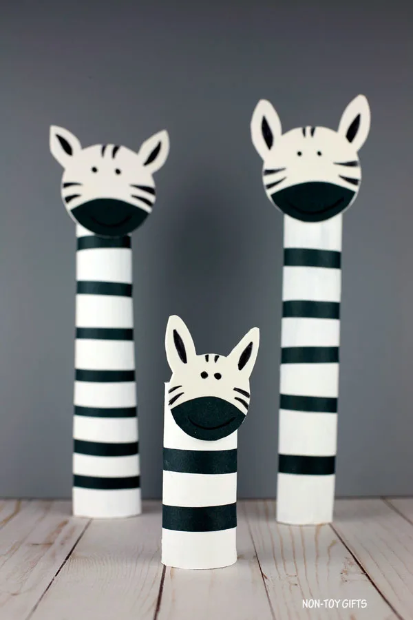 easy paper roll zebra craft