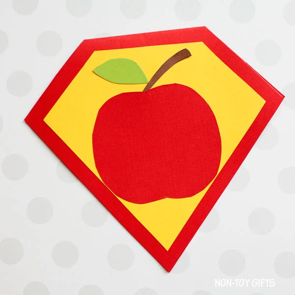 Superhero teacher card for kids to make