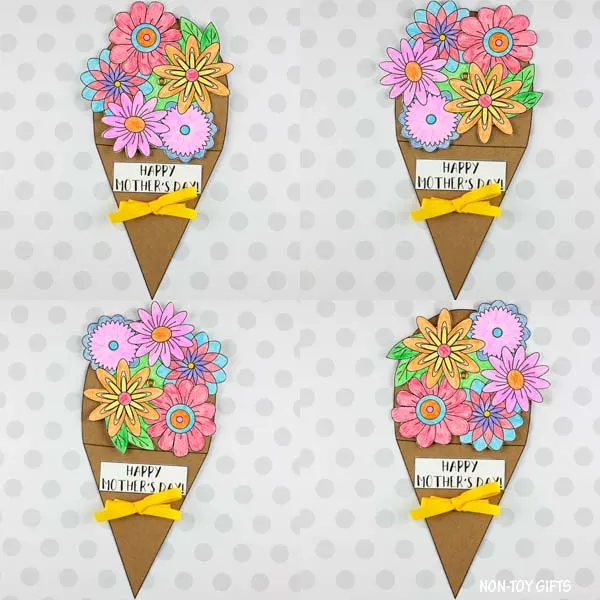 Simple Mother's Day flower bouquet spinner