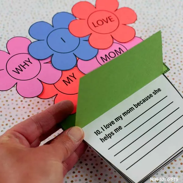 Reasons I love my mom craft for kids