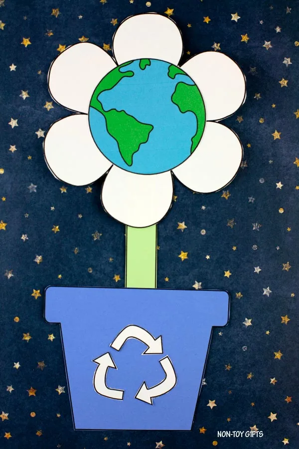 Earth Day flower craft for kids