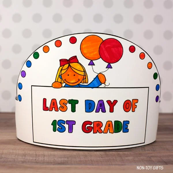 Last day of 1st grade headband - girl option