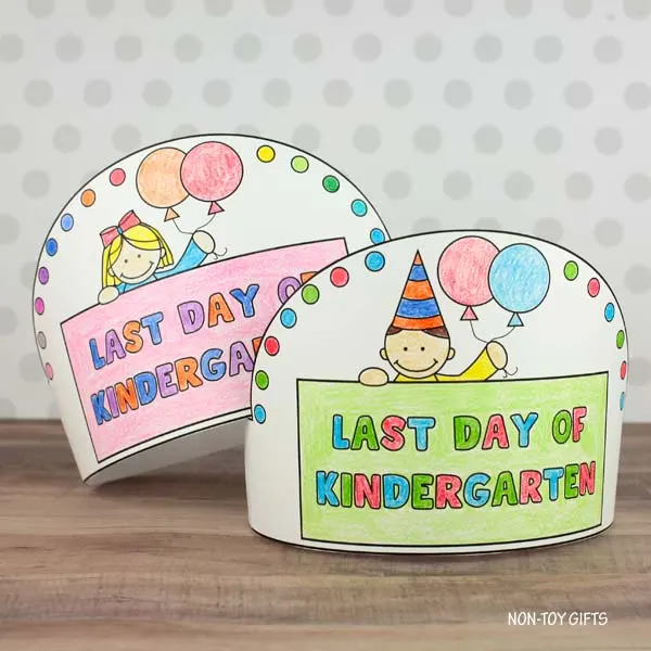 Last week of school paper hat