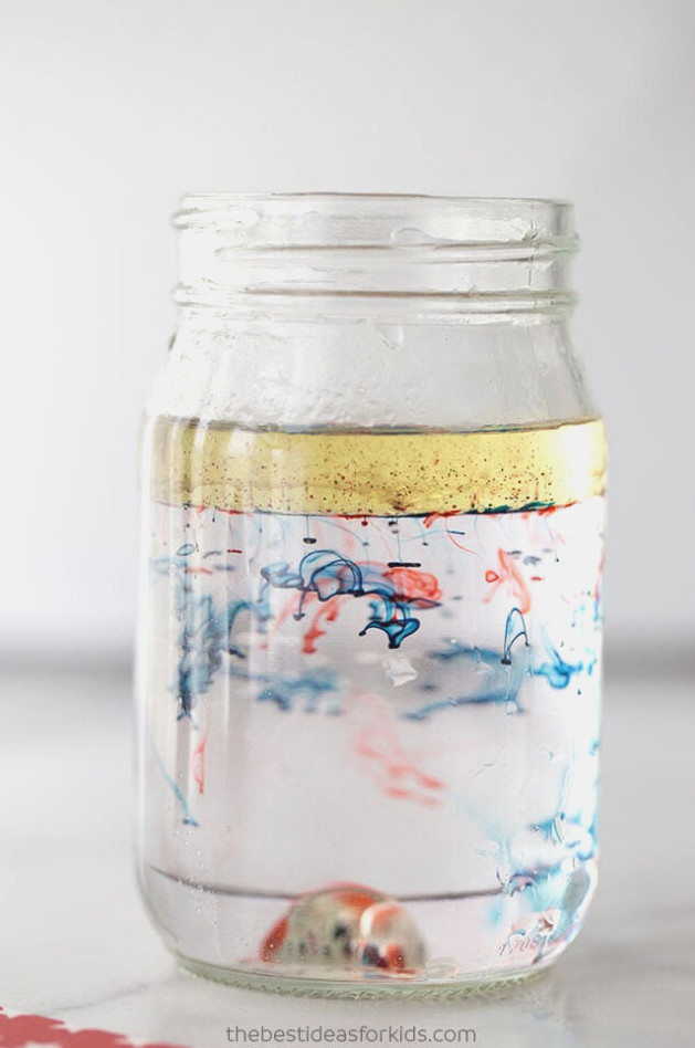 Fireworks in a Jar Science Experiment