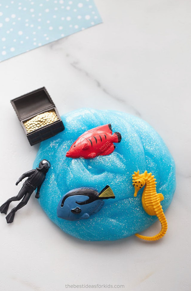 Ocean Slime Recipe for Kids