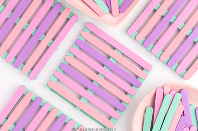 DIY Popsicle Stick Coaster