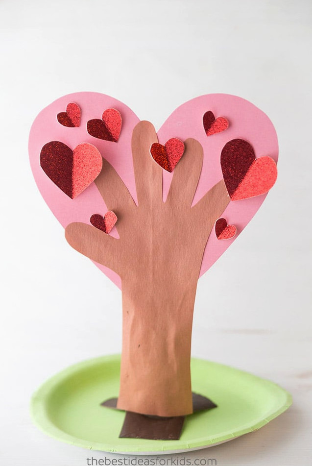Heart Tree Handprint Craft