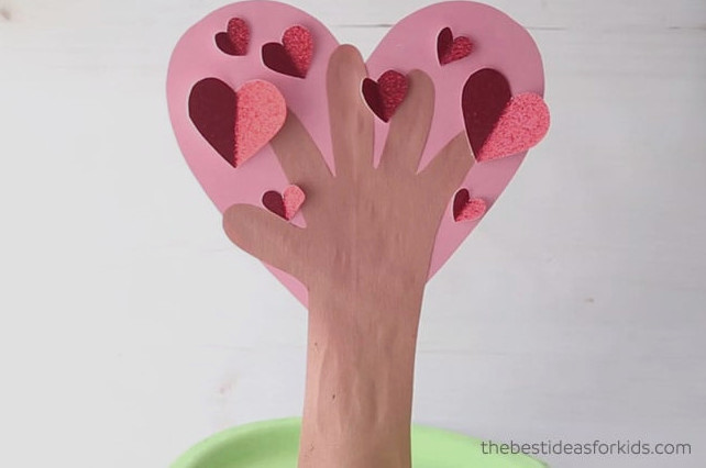 Heart Handprint Tree