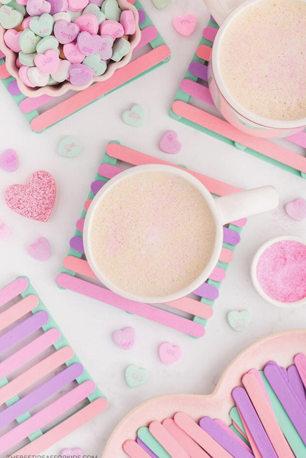 Popsicle Stick Coasters DIY