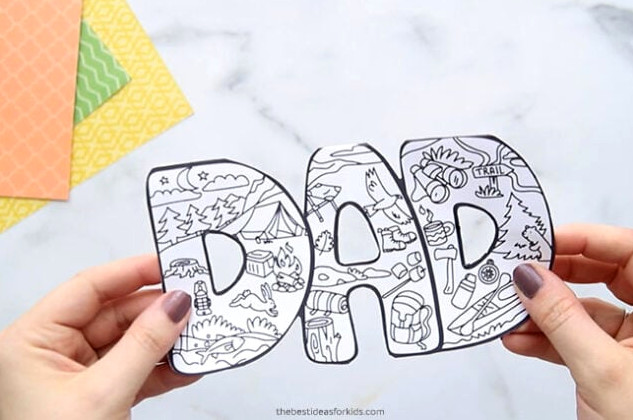 Dad Camping Card