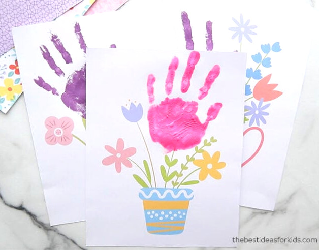 Handprint Printables for Mother's Day