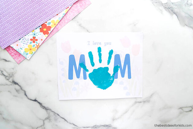 MOM handprint printable