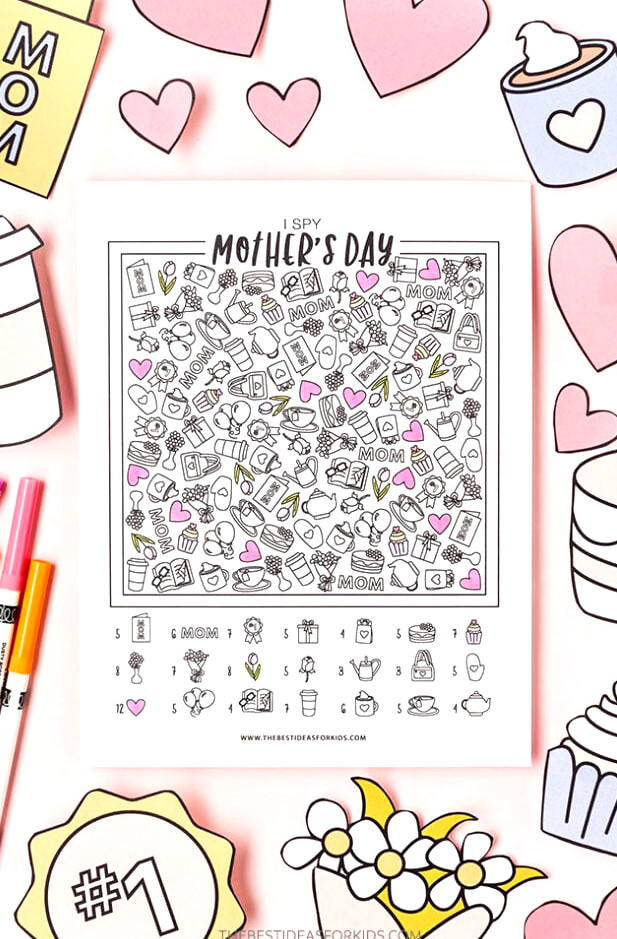 Mother's Day I Spy Free Printable