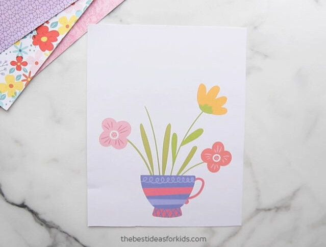 Printable Teacup for Mother's Day