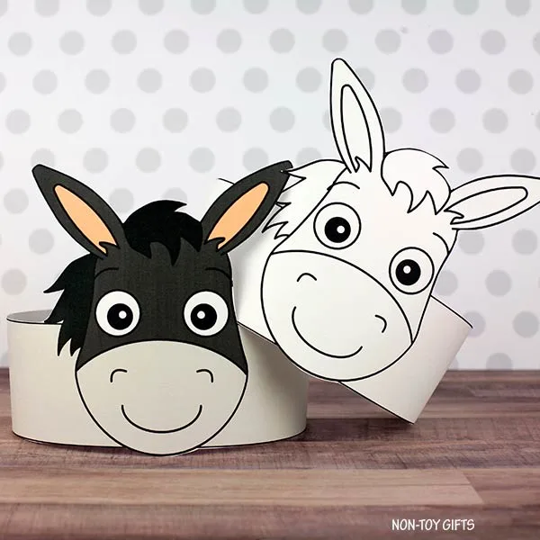 Donkey Headband Craft for Kids 