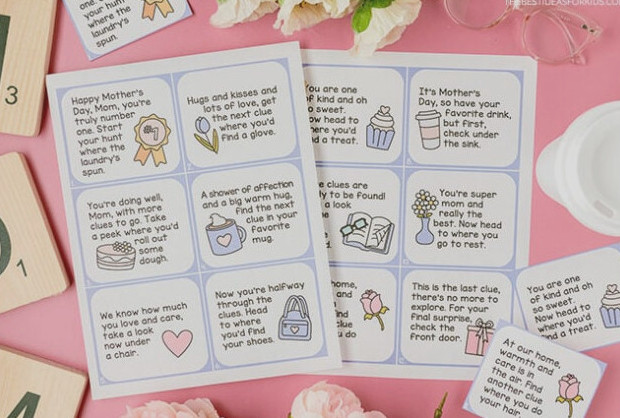 Mother's Day Scavenger Hunt Printable at No Cost