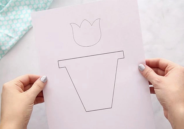 Tulip Card Template