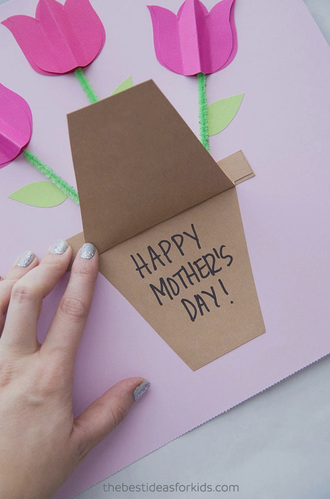Tulip Mothers Day Card Craft