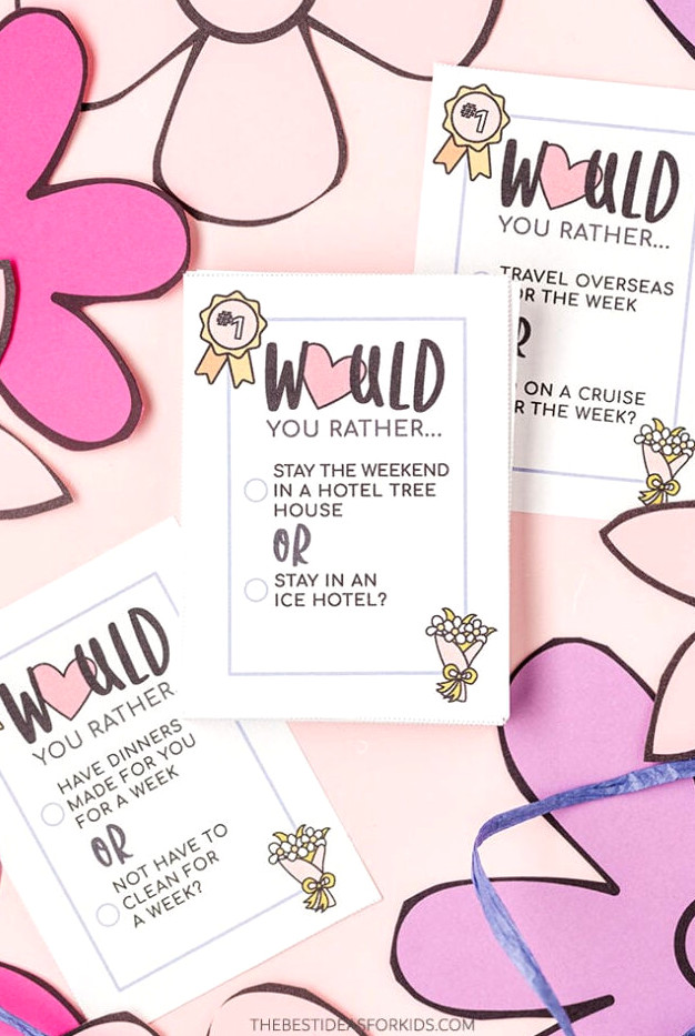 Would You Rather Mother's Day Cards