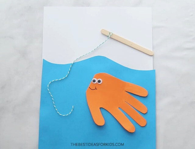 Add Popsicle Stick Fishing Rod