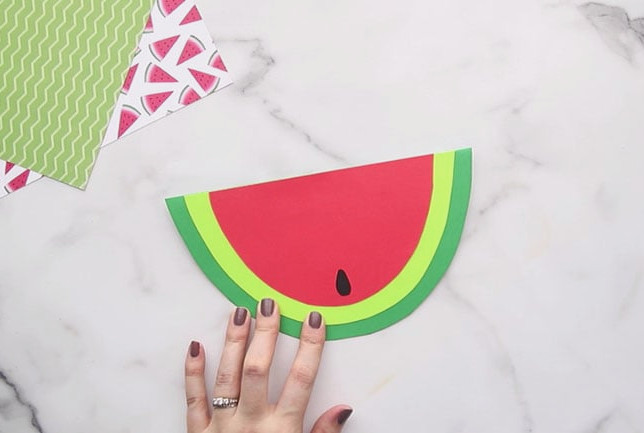 Attach Watermelon Seed to Card