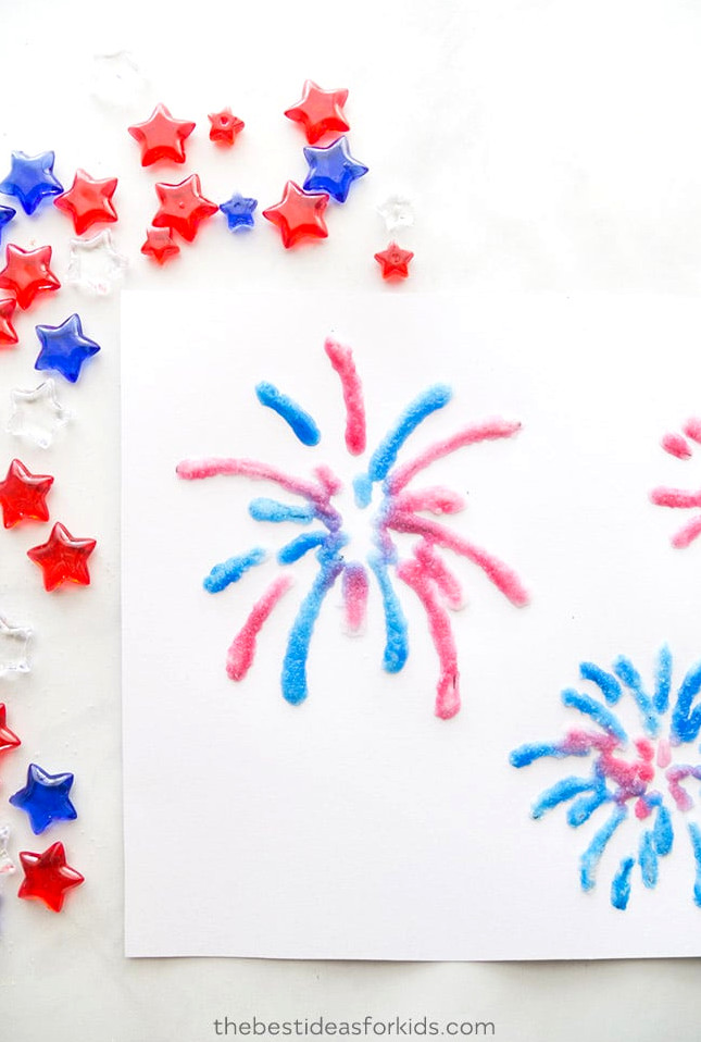 Fireworks Template Kids Craft