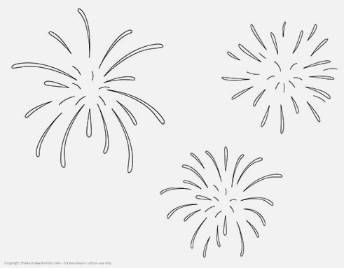 Free Fireworks Template