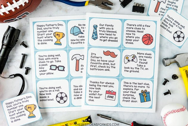 Free Printable Father's Day Scavenger Hunt