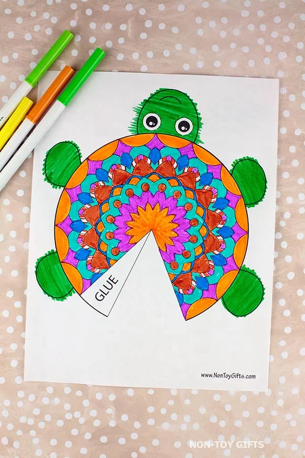color the turtle