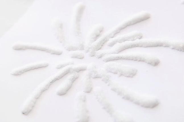 Fireworks Created with Salt Paint