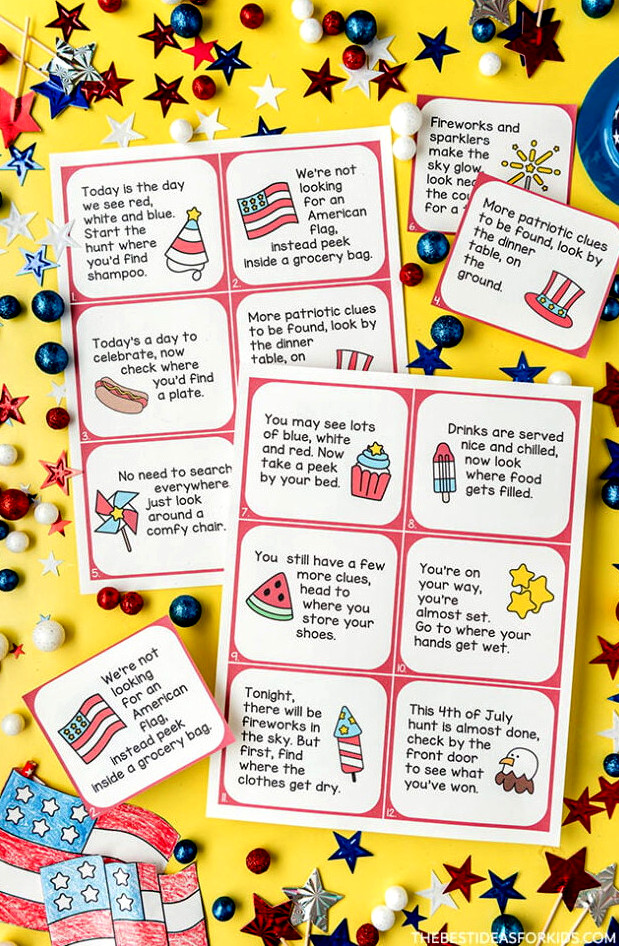 free printable 4th of july scavenger hunt
