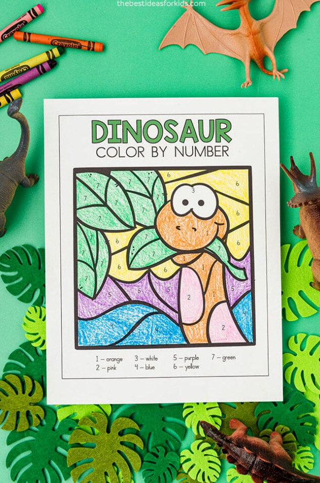 kids free dinosaur coloring printable