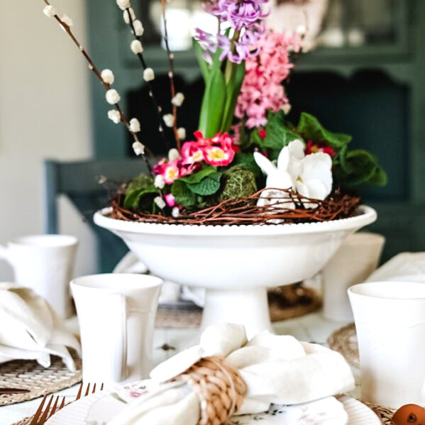 spring flower centerpiece