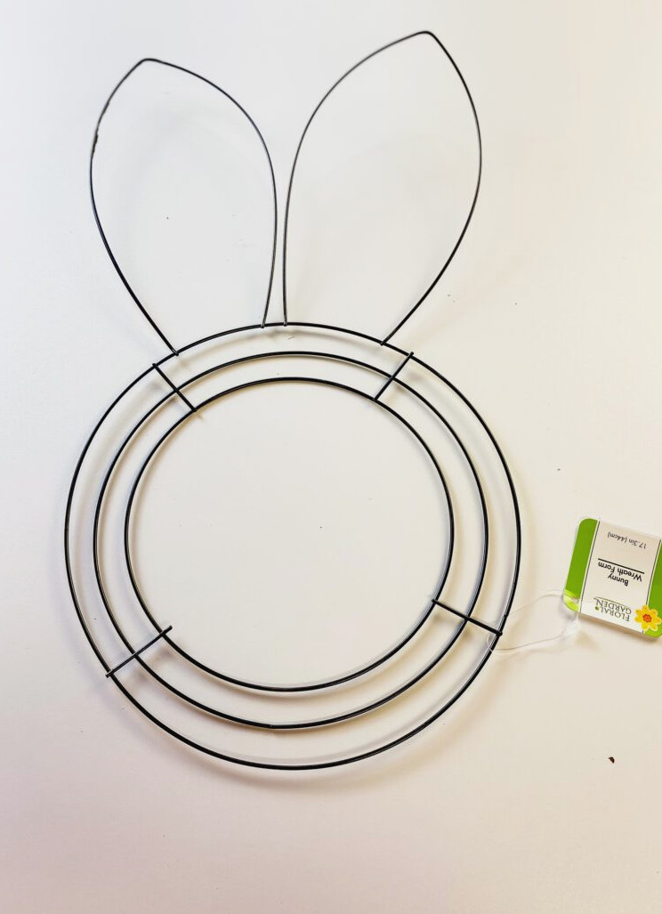 dollar tree bunny wreath