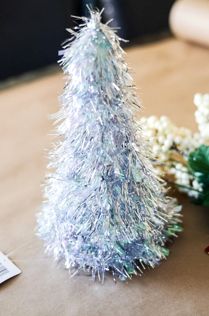 dollar tree tinsel tree